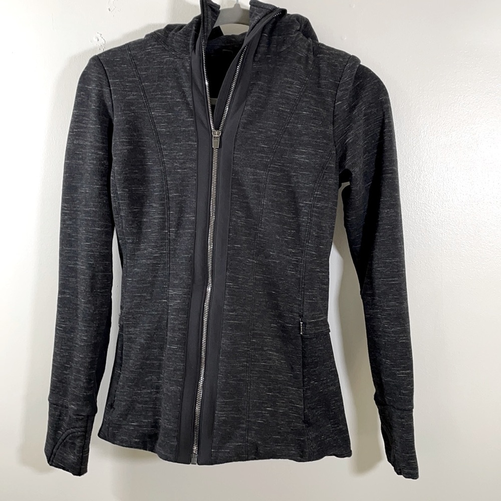 Athleta faux fur lined zip up